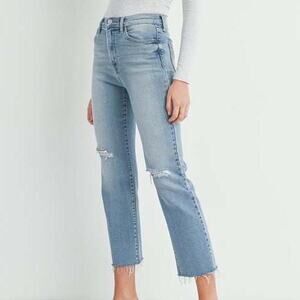 Just black denim distressed skinny